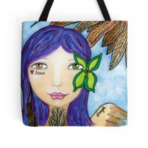 "Brave Heart" Tote Bag