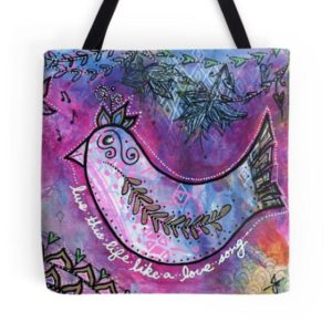 "Love Bird" Tote Bag