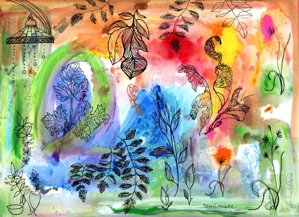 Reminisce Painting by Jules Ostara