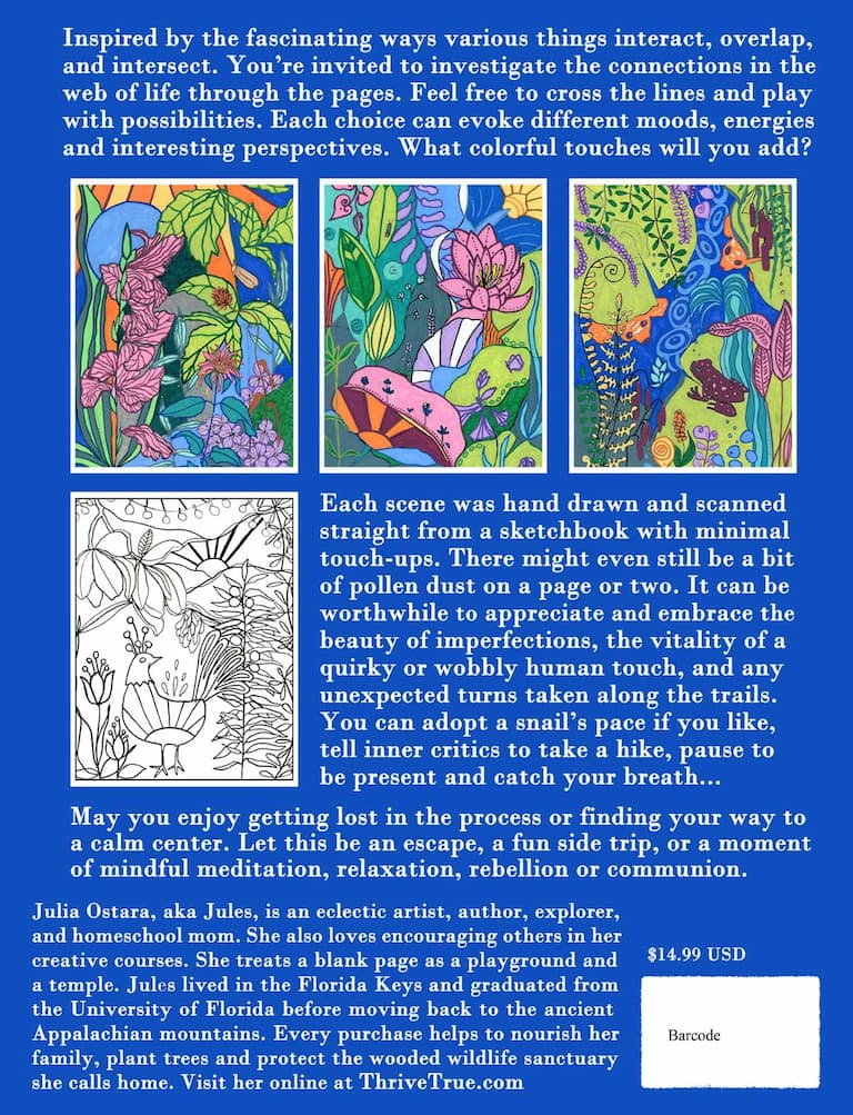 Nature Theme Coloring Book Appalachian Mountains